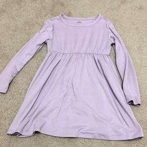 Lilac Long Sleeve Kids Dress